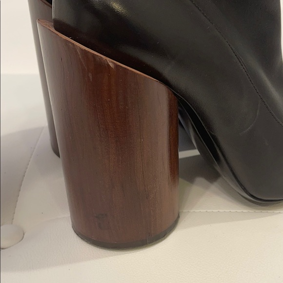 GIVENCHY Calf High Leather Boots Sz 40 - Picture 2 of 8